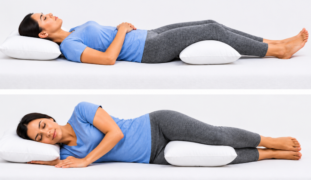 Restful Sleeping Positions Demonstration
