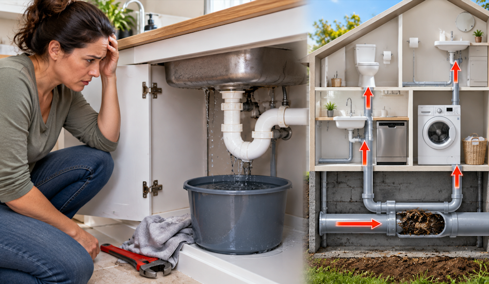 Household Drain Emergency and Plumbing Backflow