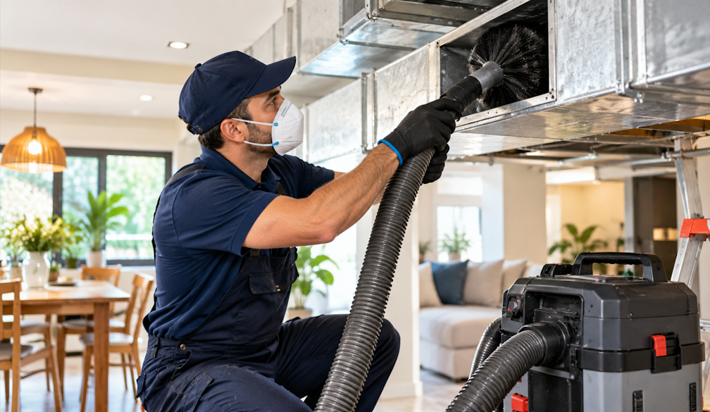 Professional HVAC Duct Cleaning in Modern Home
