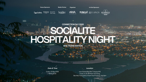 AHA Connection Day 2026: Socialite Hospitality Night took place at voco™ Scenia Bay Nha Trang by IHG, welcoming professionals from the hospitality, tourism, aviation, education, and events sectors for an evening of networking and exchange by the bay.