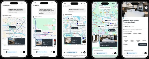 Radisson Hotels ChatGPT app workflow