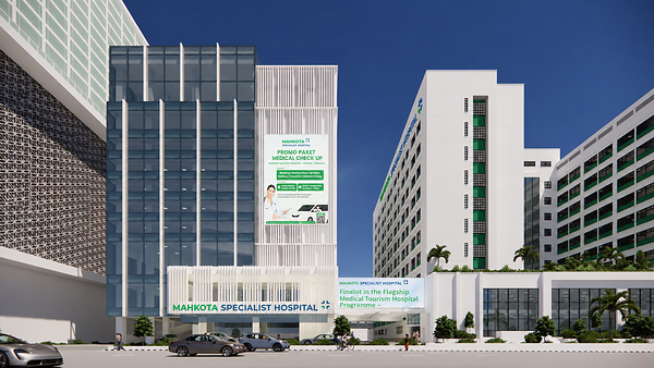 Mahkota Specialist Hospital's new extension block in Melaka featuring the HMI Spark