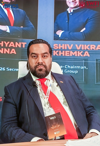 Dushyant Khanna while hosting the BRICS Boardroom during iBRICS Summit 2026 in New Delhi. Dushyant Khanna while hosting the BRICS Boardroom during iBRICS Summit 2026 in New Delhi.