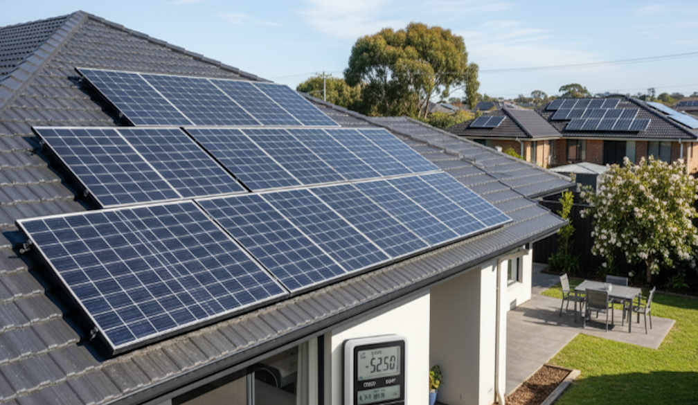 Solar panels at home