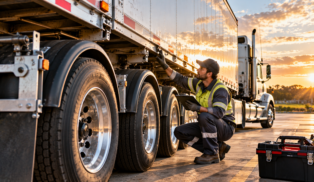 Golden-Hour Trailer Inspection